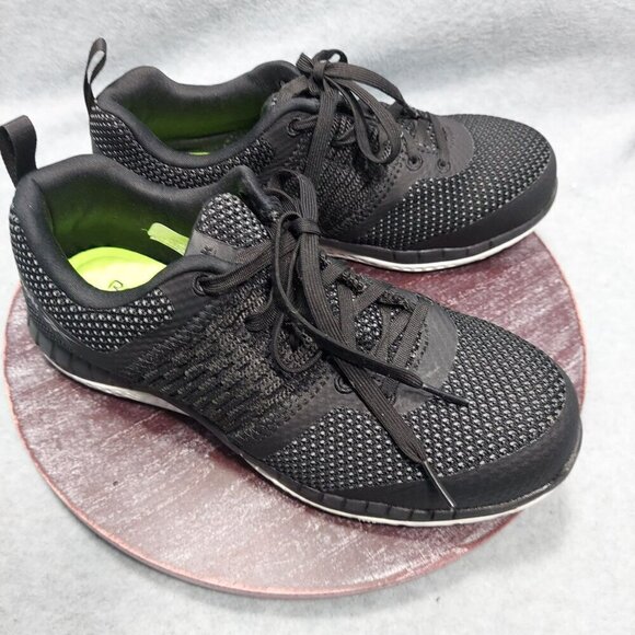 Reebok Mens Weight lifting shoes Knit Sneakers Size 6 Black - Picture 2 of 9